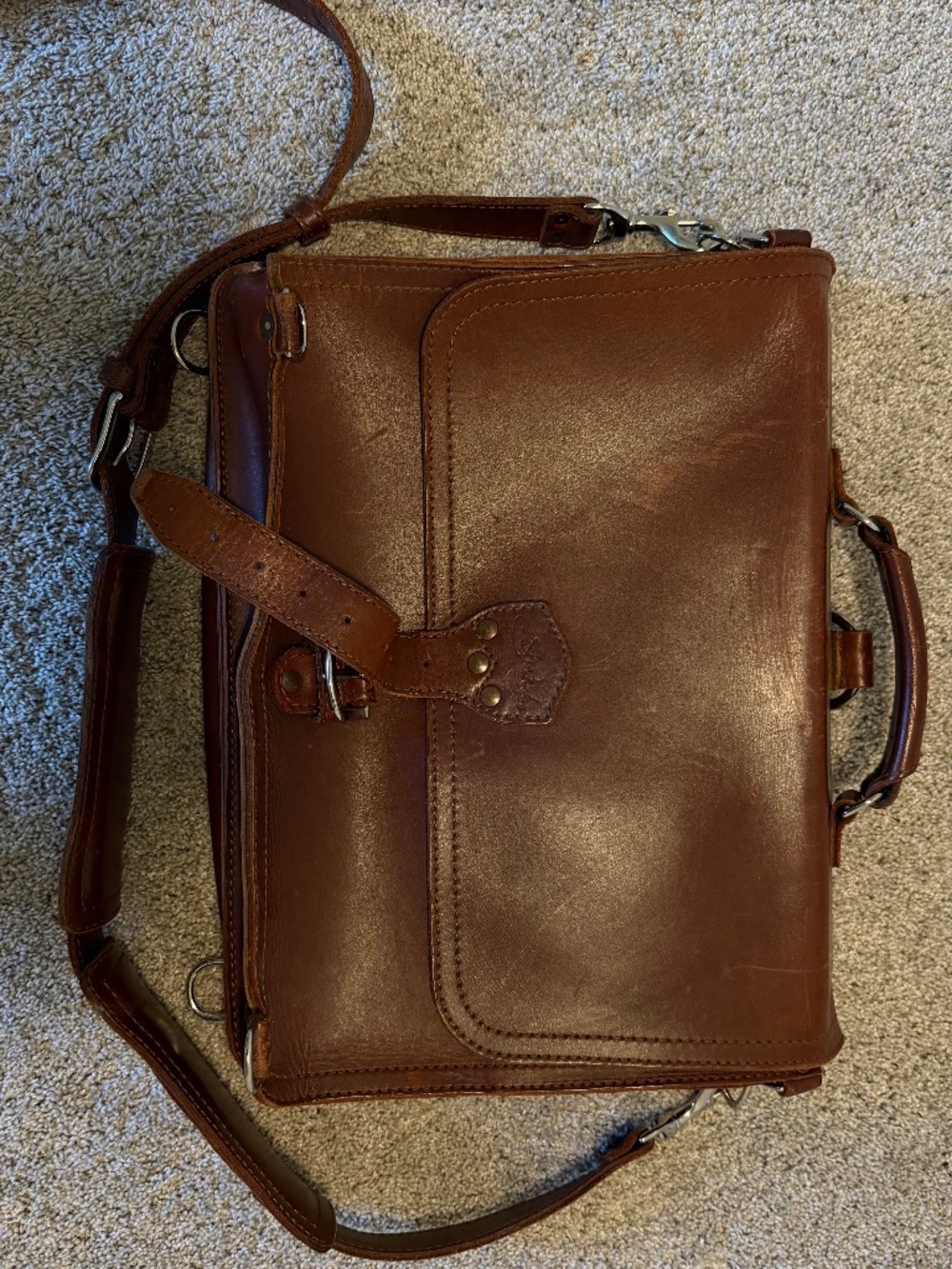 Saddleback Leather Thin Briefcase SCRATCHES & WORN